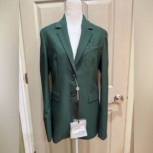 Compagnia Italiana Deep Green Women’s Blazer Jacket Sz Euro 44 US 8 10 NWT Italy